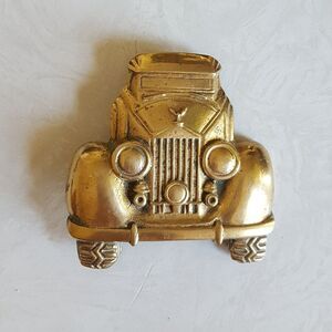 Vintage Solid Brass Car Belt Buckle